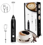 Electric Coffee Mixer Rechargeable Milk Shaker Maker Frother Foamer USB Charging Egg Beater Coffee Beater Handheld 3-Speed Adjustable Blender - Image 3