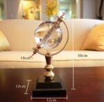 European Crystal Rotating Globe - Image 4