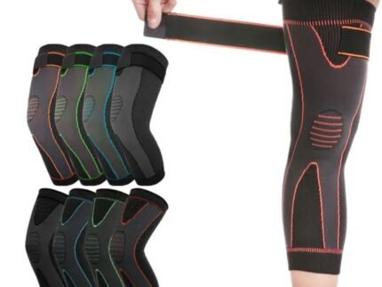 Knee Compression Sleeve Heating Lengthen Slip Proof Compression Soothe Wormwood Knee