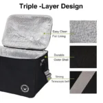 Insulated Lunch Box Bag, Hot and Cold Thermal Picnic Bag, Eco Friendly - Image 3