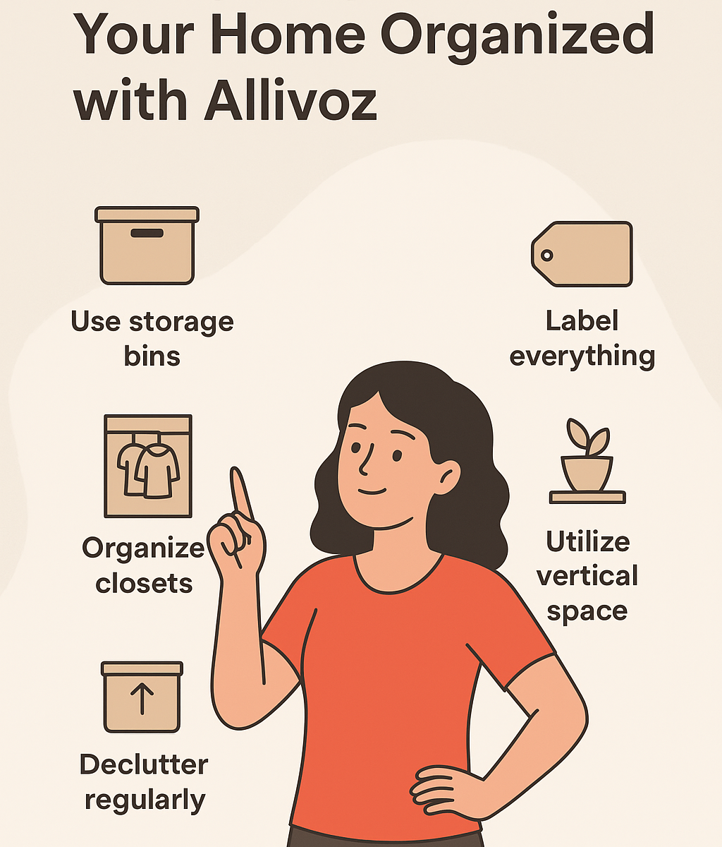 5 Easy Home Organization Tips with Allivoz Storage Solutions