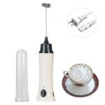 Rechargeable Electric Coffee Frother & Milk Beater – Handheld Foam Maker with Stainless Steel Whisk, USB Charging, and Powerful Motor - Image 3
