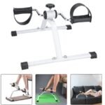 Folding Pedal Exerciser, Mini Exercise Bike Under Desk Bike Foot Pedal Exerciser, Foot Hand Cycle Portable Peddler Machine Bicycle Exerciser Arm Leg Exerciser while Sitting - Image 4