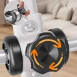 Folding Pedal Exerciser, Mini Exercise Bike Under Desk Bike Foot Pedal Exerciser, Foot Hand Cycle Portable Peddler Machine Bicycle Exerciser Arm Leg Exerciser while Sitting - Image 5