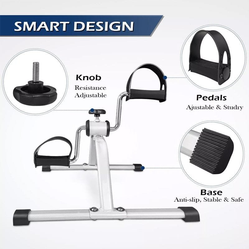 The Folding Pedal Exerciser is designed for portability, making it easy to use anywhere, anytime.